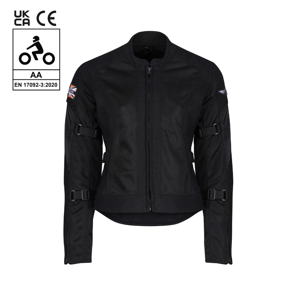 Jodie Summer Jacket (Black) - MotoGirl Ltd