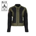 Jodie Summer Jacket (Khaki Green) - MotoGirl Ltd