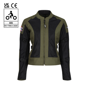 Jodie Summer Jacket (Khaki Green) – MotoGirl Ltd