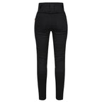 Ribbed Knee Leggings - MotoGirl Ltd
