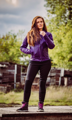 Valerie Purple Leather Jacket