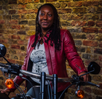 Valerie Red Leather Jacket - MotoGirl Ltd