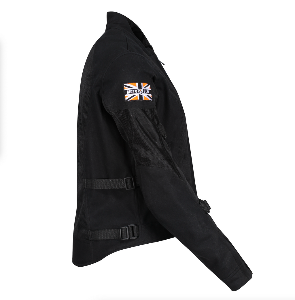 Jodie Summer Jacket (Black) - MotoGirl Ltd