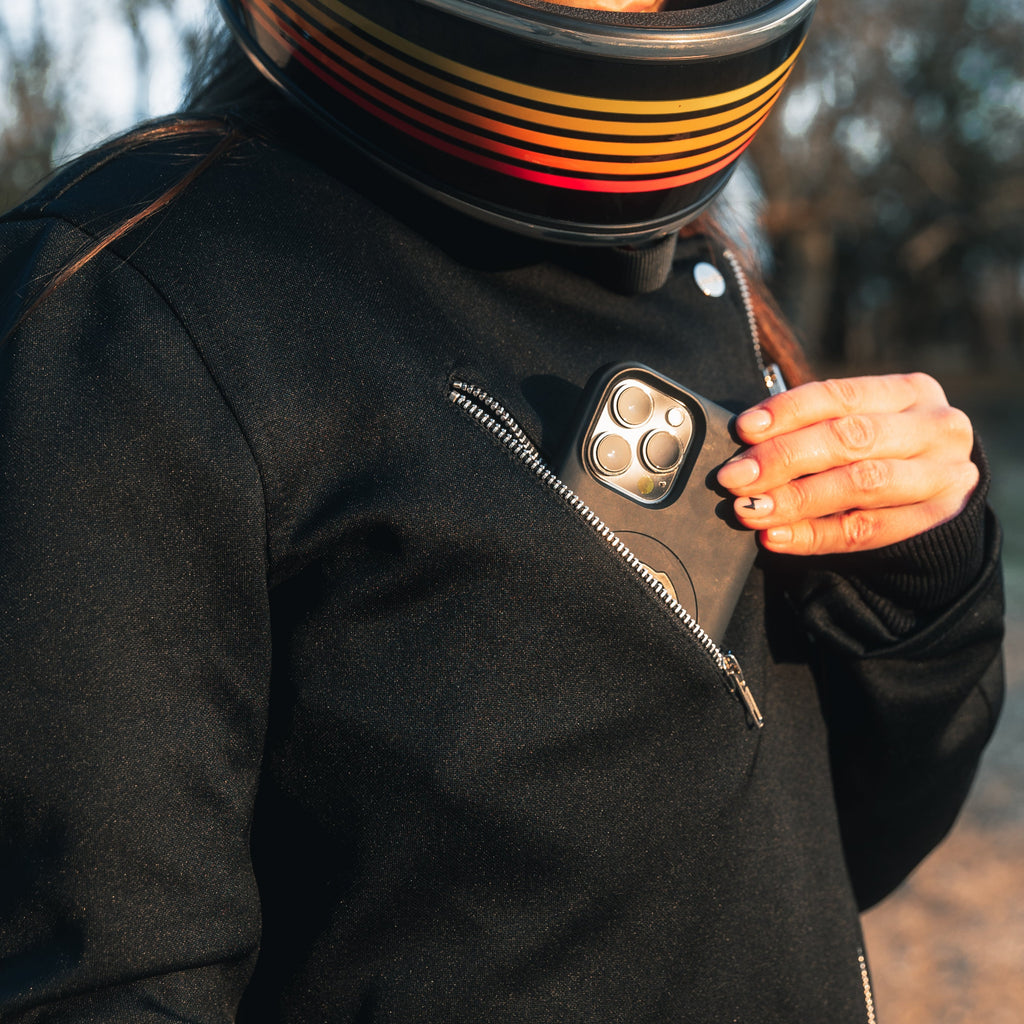 Sherrie Black Jacket - MotoGirl Ltd